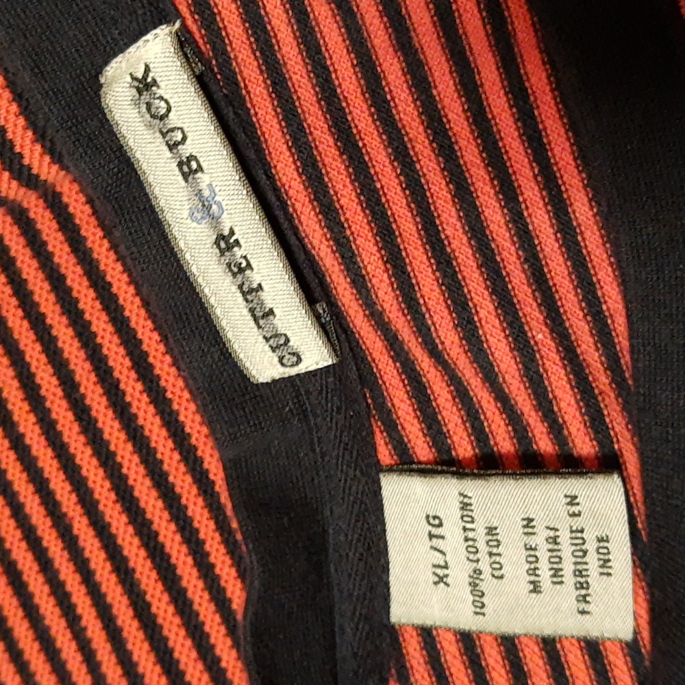 Vintage Men's Cutter & Buck 100% Cotton Pinstripe Pocket Tee PTP22" Mod M/VTG XL - Picture 8 of 14